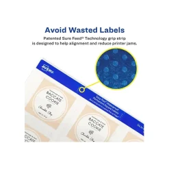 Labels|Avery Waterproof Laser/Pigment-Inkjet Square Labels, 2