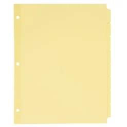 Dividers|Avery Write & Erase Paper Dividers, 8-Tab, Buff, 24 Sets/Box (11505/PT2138)