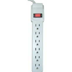 Axis ® 2' Indoor Extension Cord, 6-Outlet, White