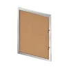 Bulletin*Azar Cork Enclosed Bulletin Board, Aluminum Frame, 42.32" x 32.09" (300231)