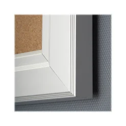 Bulletin*Azar Cork Enclosed Bulletin Board, Aluminum Frame, 29.72
