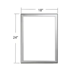 Dry Erase*Azar Dry-Erase Whiteboard, Aluminum Frame, 24" x 18" (300228)