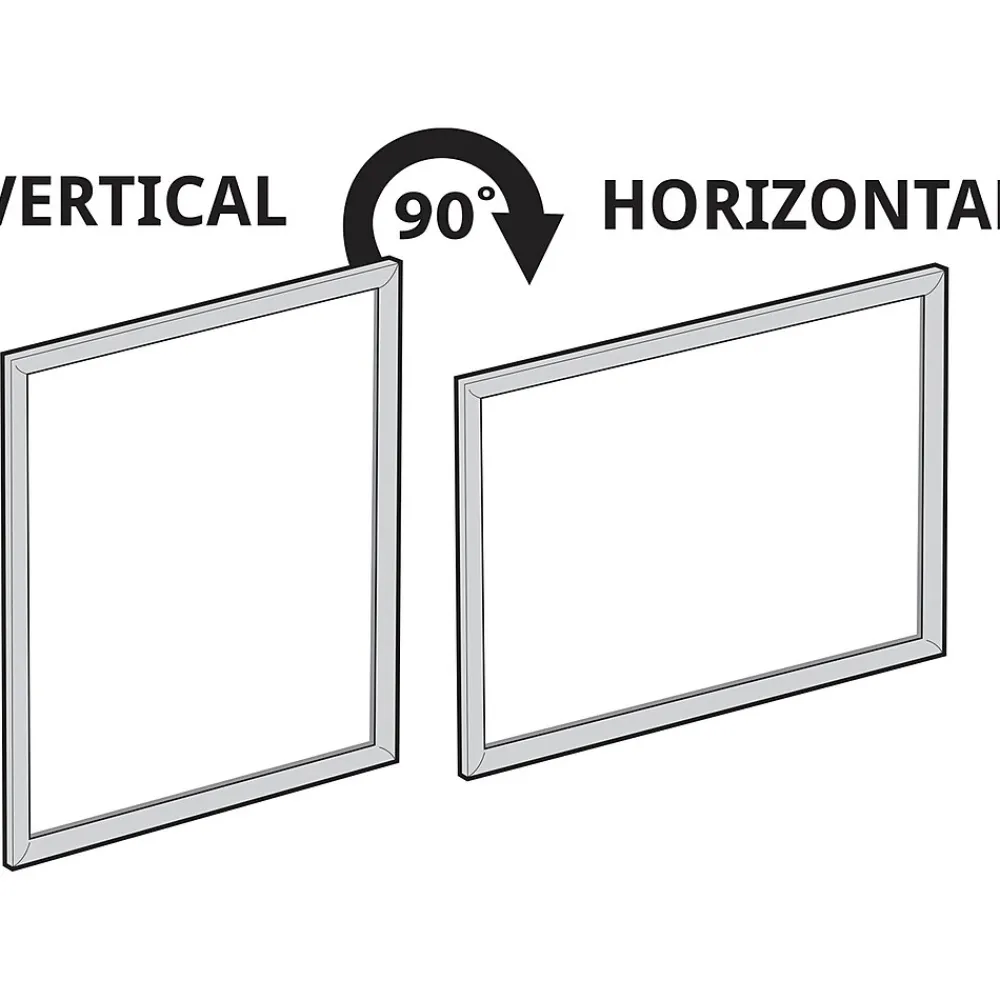 Dry Erase*Azar Dry-Erase Whiteboard, Aluminum Frame, 24" x 18" (300228)