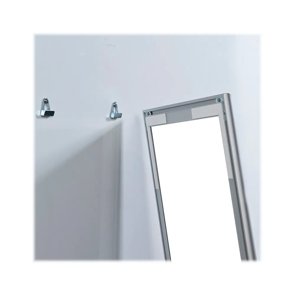 Dry Erase*Azar Dry-Erase Whiteboard, Aluminum Frame, 24" x 18" (300228)