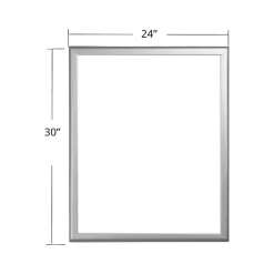 Dry Erase*Azar Dry-Erase Whiteboard, Aluminum Frame, 30" x 24" (300229)