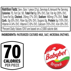 Babybel Mini Cheese, 5/Pack (600-00232)
