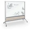 Dry Erase*Balt D.O.C. Glass Room Divider, Silver Aluminum Frame, 58" x 69.6" (8201G-8201)