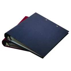 File Storage|Bankers Box® Bankers Box Heavy-Duty FastFold Corrugated File Storage Boxes, Lift-Off Lid, Binder Size, White/Blue, 12/Carton (0073301)