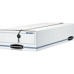 File Storage|Bankers Box® Bankers Box Liberty Check and Form Boxes, Check Size, White/Blue (4662401)