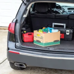 File Storage|Bankers Box® Medium-Duty Recycled FastFold File Storage Boxes, Lift-Off Lid, Letter/Legal Size, Brown, 12/Carton (12770)