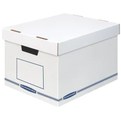 File Storage|Bankers Box® Bankers Box Organizer Medium-Duty Storage Boxes with Lift-Off Lid,12/Carton (4662401)