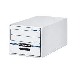 File Storage|Bankers Box® Bankers Box Stor/Drawer File Storage Drawer, Letter Size, White/Blue (00721)