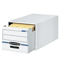 File Storage|Bankers Box® Bankers Box Stor/Drawer File Storage Drawer, Letter Size, White/Blue (00721)