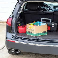 File Storage|Bankers Box® Bankers Box Stor/File Medium-Duty FastFold File Storage Boxes, Lift-Off Lid, Letter/Legal Size, Brown, 20/Pack (1277008)