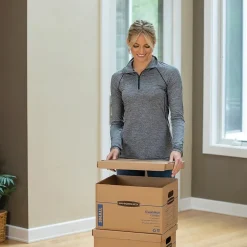 File Storage|Bankers Box® Bankers Box Stor/File Medium-Duty FastFold File Storage Boxes, Lift-Off Lid, Letter/Legal Size, Brown, 20/Pack (1277008)