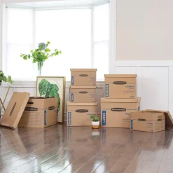 File Storage|Bankers Box® Bankers Box Stor/File Medium-Duty FastFold File Storage Boxes, Lift-Off Lid, Letter/Legal Size, Brown, 20/Pack (1277008)