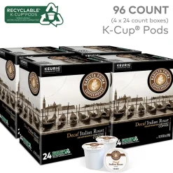 Barista Prima Decaf Italian Roast Coffee, Keurig K-Cup Pod, Dark, 96/Carton (6624CT)