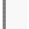Classroom Paper*Barker Creek 8 1/2" x 11" Decorative Computer Paper, Black Chevron, 50/Pack (LL739)