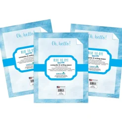 Classroom Paper*Barker Creek 8.5" x 11" Tie-Dye Blue Computer Paper Pack, 150 Sheets/Set (4341)