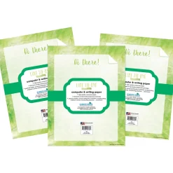 Classroom Paper*Barker Creek 8.5" x 11 Tie-Dye Lime Computer Paper Pack, 150 Sheets/Set (4343)
