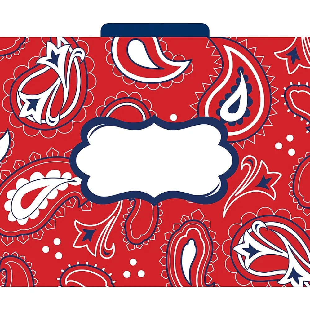 File Folders|Barker Creek Bandana Letter-Size File Folders, 36/Set (BC3916)