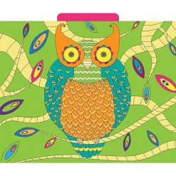 File Folders|Barker Creek Bohemian Animals File Folder, 1/3-Cut Tab, Letter Size, Assorted, 12/Pack (2012)