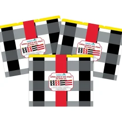 File Folders|Barker Creek Buffalo Plaid & Wide Stripes Letter-Size File Folders, Multi-Design Set, 36/Set (BC3936)