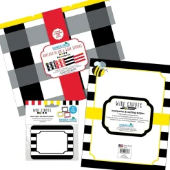 File Folders|Barker Creek Buffalo Plaid & Wide Stripes File Folder, 1/3-Cut Tab, Letter Size, Assorted, 107/Set (142)