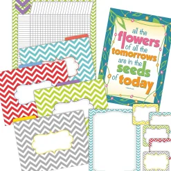 File Folders|Barker Creek Chevron Beautiful Office/Classroom Set, 109 Pieces/Set (BC6003)