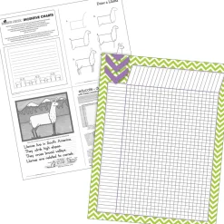 File Folders|Barker Creek Chevron Beautiful Office/Classroom Set, 109 Pieces/Set (BC6003)