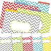 File Folders|Barker Creek Chevron Beautiful File Folders, 1/3-Cut Tab, Letter Size, Assorted, 42/Set (4415)