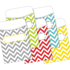 File Folders|Barker Creek Chevron Beautiful File Folders, 1/3-Cut Tab, Letter Size, Assorted, 42/Set (4415)