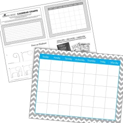 File Folders|Barker Creek Chevron Nautical Office/Classroom Set, 109 Pieces/Set (BC6004)