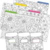 File Folders|Barker Creek Color Me! Folder & Pocket Set, 1/3-Cut Tab, Letter Size, In My Garden, 42/Set (4409)