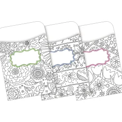 File Folders|Barker Creek Color Me! Folder & Pocket Set, 1/3-Cut Tab, Letter Size, In My Garden, 42/Set (4409)