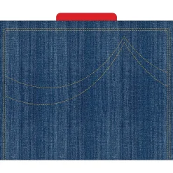 File Folders|Barker Creek Denim Letter-Size File Folders, 24/Set (BC3942)