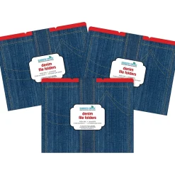 File Folders|Barker Creek Denim Letter-Size File Folders, 36/Set (BC3915)