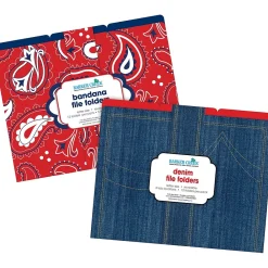File Folders|Barker Creek File Folder Set, 1/3-Cut Tab, Letter Size, Western, 24/Set (4136)