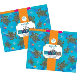 File Folders|Barker Creek File Folder Set, 1/3-Cut Tab, Letter Size, Kai Ola, 24/Set (4382)