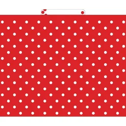 File Folders|Barker Creek File Folder Set, 1/3-Cut Tab, Letter Size, Red & White Dot, 24/Set (4392)