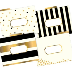 File Folders|Barker Creek File Folder Set, 1/3-Cut Tab, Letter Size, Gold, 36/Set (4373)
