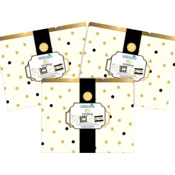 File Folders|Barker Creek File Folder Set, 1/3-Cut Tab, Letter Size, Gold, 36/Set (4373)