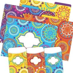 File Folders|Barker Creek File Folder Set, 1-Tab, Letter Size, Multicolor, 12/Pack (BC3545)