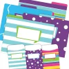 File Folders|Barker Creek Folder & Pocket Set, 1/3-Cut Tab, Letter Size, Multicolored, 42/Set (4412)