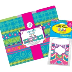 File Folders|Barker Creek Folder & Pocket Set, 1/3-Cut Tab, Letter Size, Bohemian, 42/Set (4410)