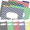 File Folders|Barker Creek Folder & Pocket Set, 1/3-Cut Tab, Letter Size, Chevron Nautical, 42/Set (4416)