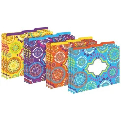 File Folders|Barker Creek Get Organized Moroccan File Folder Kit, Assorted Colors, 107/Set (BC0115)