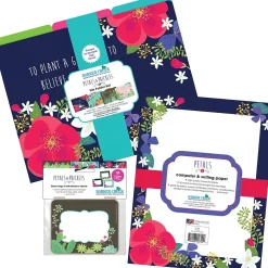 File Folders|Barker Creek Get Organized File Folder Set, 1/3-Cut Tab, Letter Size, Petals, 107/Set (143)