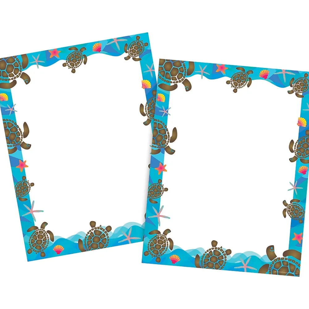 Classroom Paper*Barker Creek Kai Ola Sea Turtles Computer Paper Pack, 100 Sheets/Set (4204)