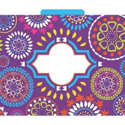 File Folders|Barker Creek Moroccan File Folder, 1/3-Cut Tab, Letter Size, Assorted, 12/Pack (2013)